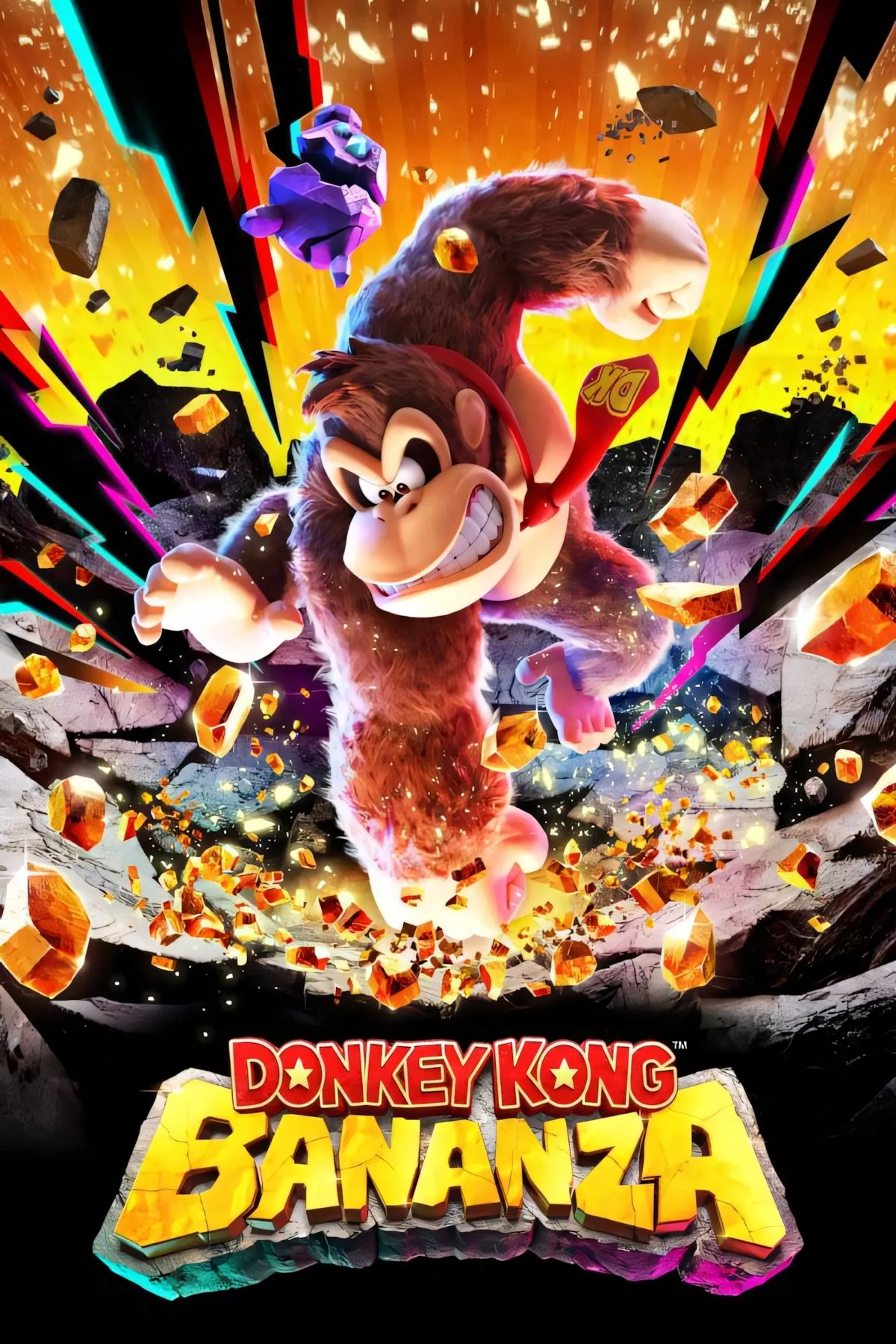Ảnh bìa game Donkey Kong Bananza, tựa game độc quyền Nintendo Switch 2