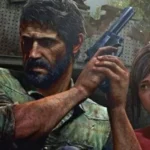 Ảnh bìa game The Last of Us cho PlayStation, thể hiện các nhân vật chính Joel và Ellie