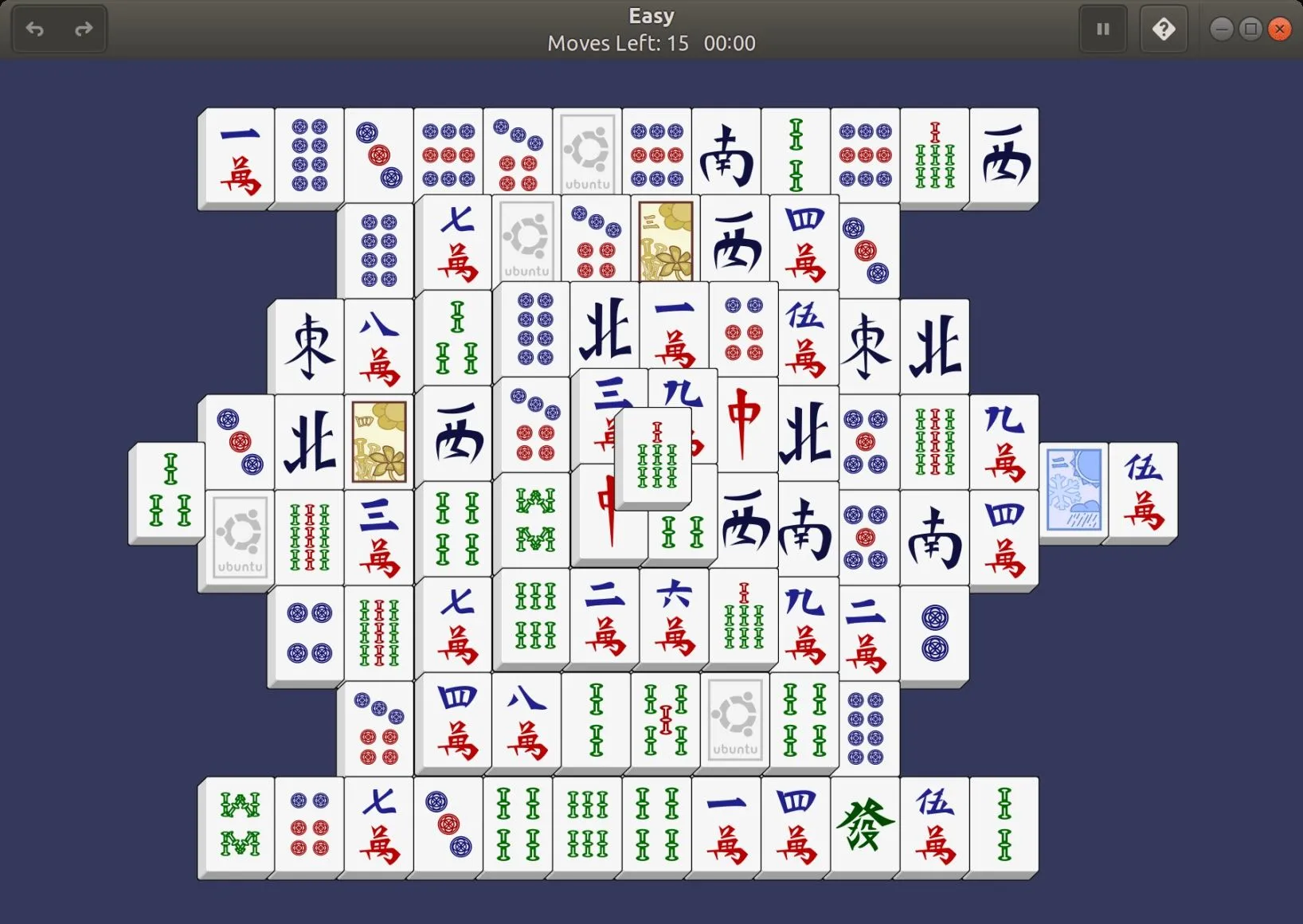 Ảnh chụp màn hình của GNOME-Mahjong từ kho ứng dụng Canonical