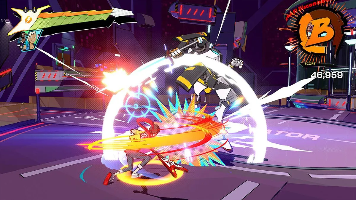 Ảnh chụp màn hình game Hi-Fi Rush của Tango Gameworks, một minh chứng cho thành công của game tầm trung bị bỏ qua bởi các nhà phát hành lớn.