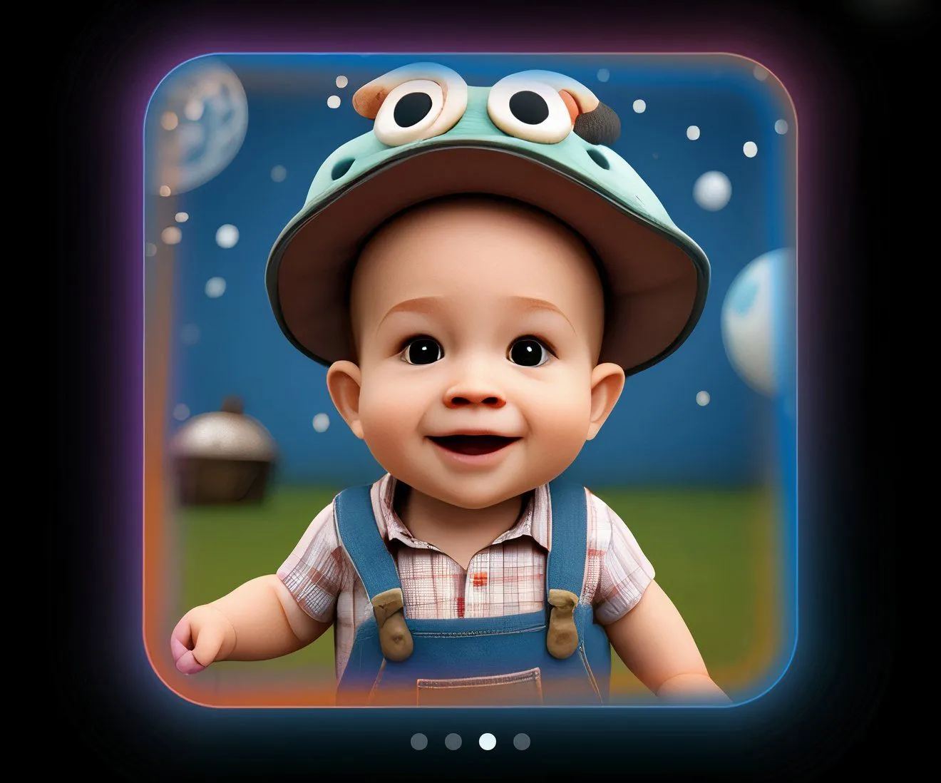 Ảnh em bé sơ sinh được tạo ra bằng tính năng Image Playground trên iPhone.