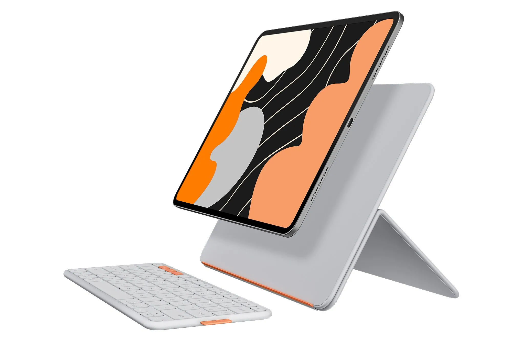 Bàn phím Logitech Flip Folio và iPad kèm ốp lưng chân đế đa góc nhìn