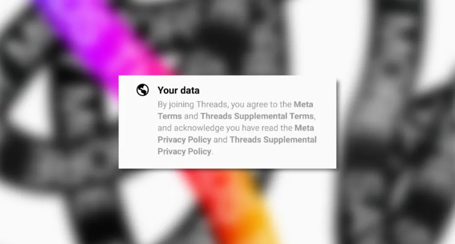 Biểu đồ minh họa các loại dữ liệu mà ứng dụng Threads của Instagram có thể thu thập từ người dùng.