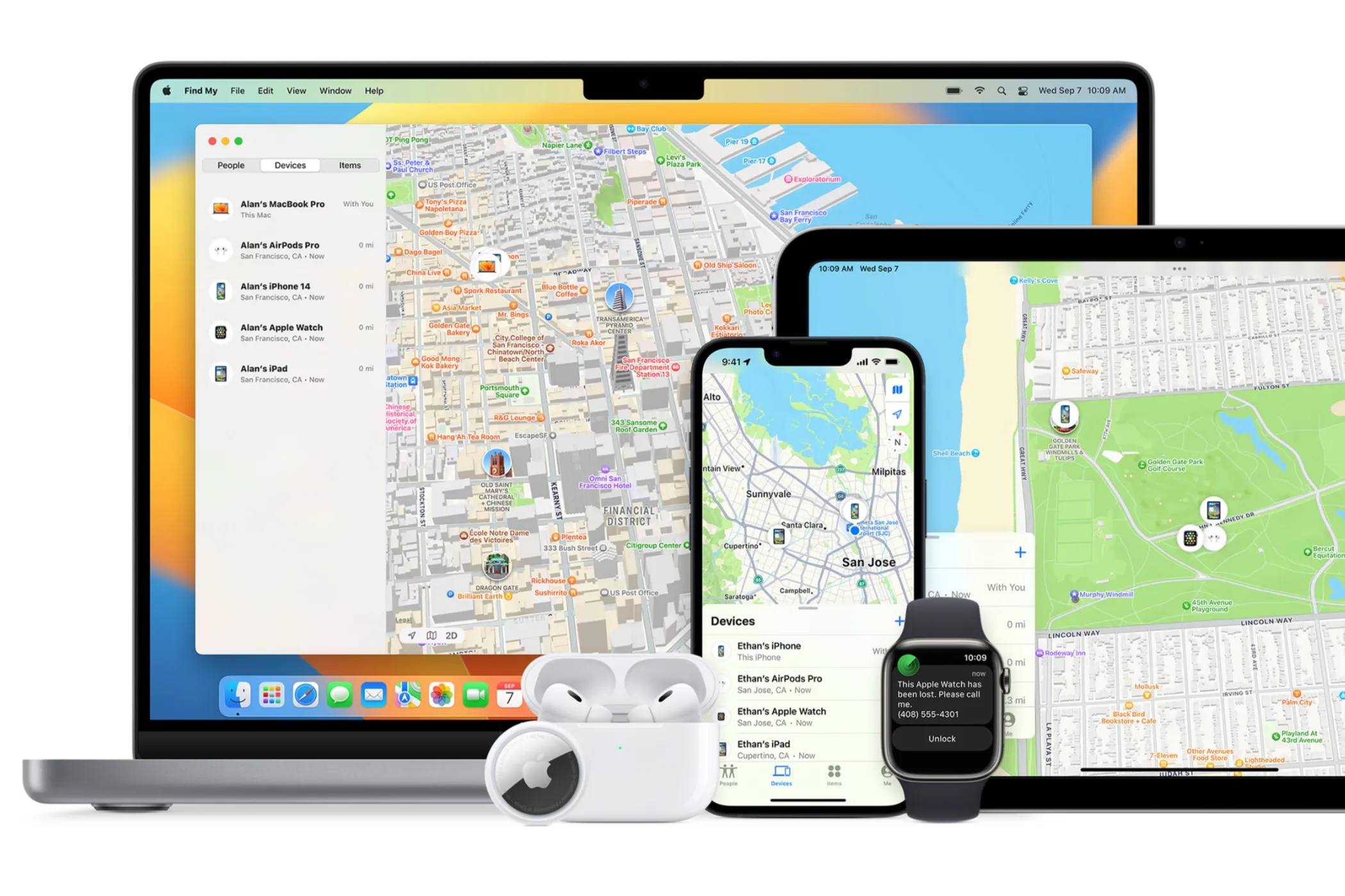 Biểu tượng tính năng Find My của Apple, liên quan đến chip Ultra-wideband