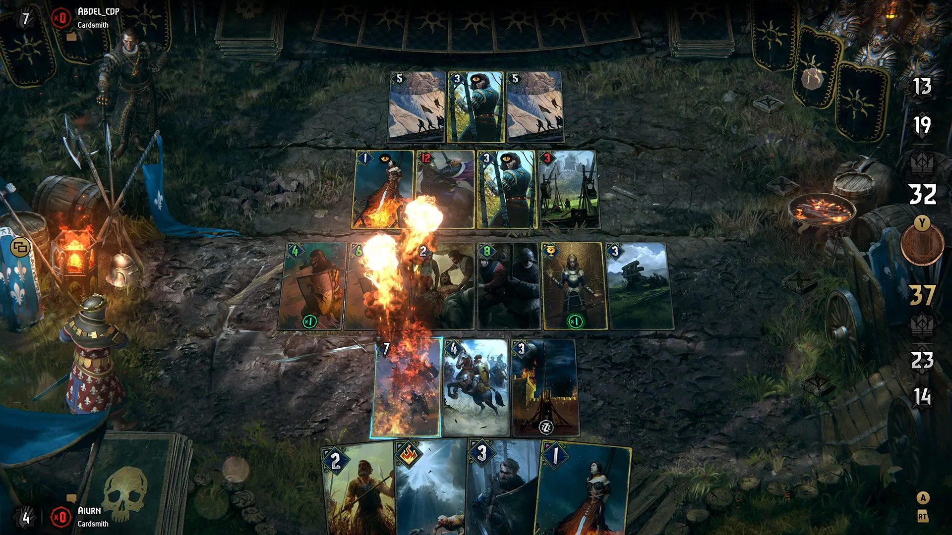 Bộ bài Gwent từ tựa game The Witcher 3, minh họa trò chơi thẻ bài phổ biến được phát triển thành game độc lập.