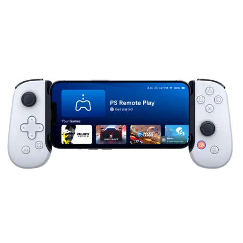 Bộ điều khiển Backbone One PlayStation Edition cho Android hiển thị ứng dụng Backbone