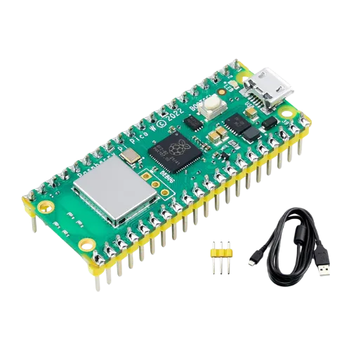 Bo mạch Raspberry Pi Pico W phiên bản nhỏ gọn, có hỗ trợ Wi-Fi và kèm cáp USB, một lựa chọn nâng cấp cho PicoCalc.