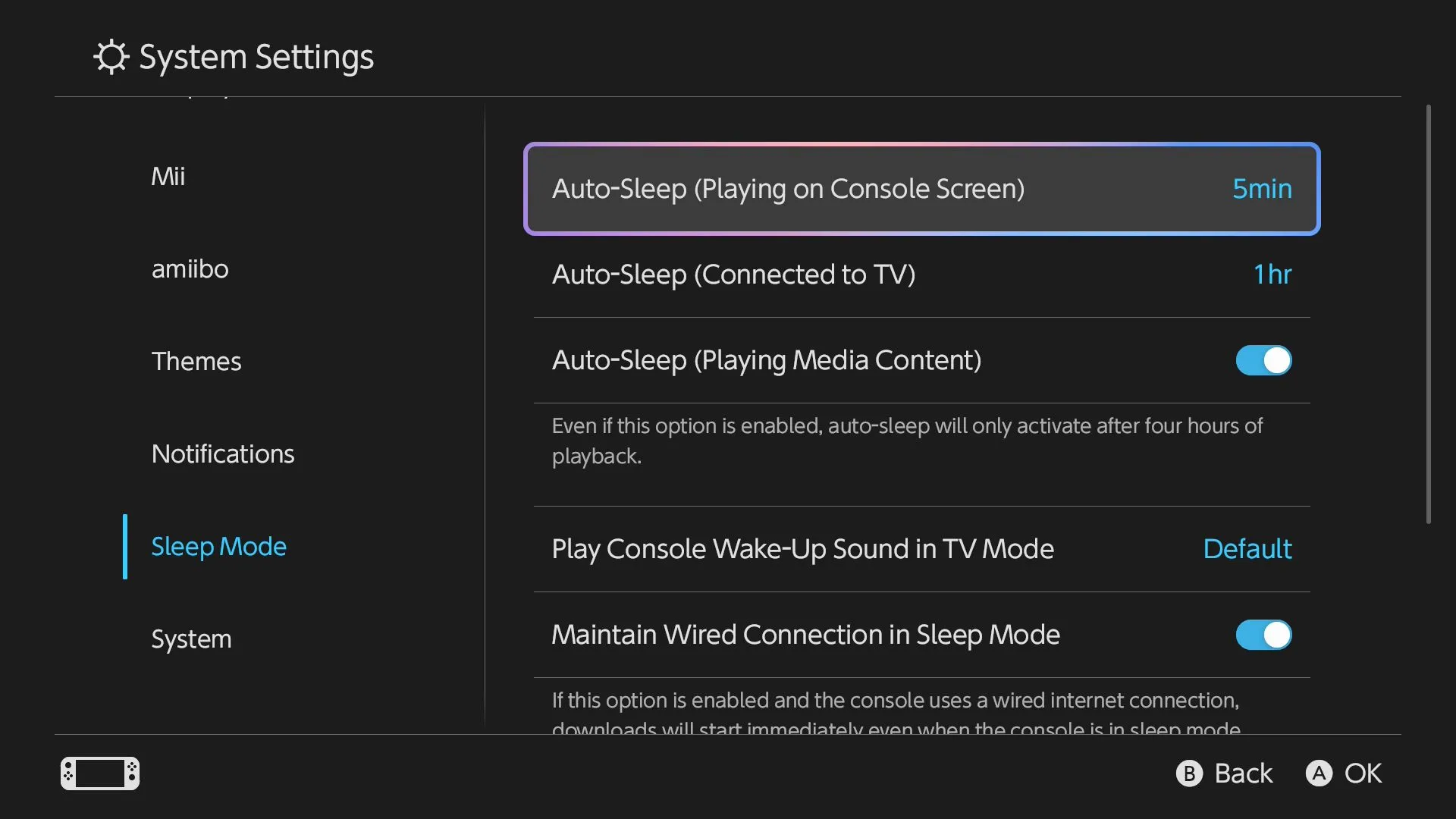 Cài đặt thời gian tự động ngủ (Auto-Sleep) trên hệ thống Nintendo Switch 2