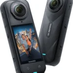 Camera Insta360 X5 với ống kính kép nổi bật và thiết kế chống nước IP68