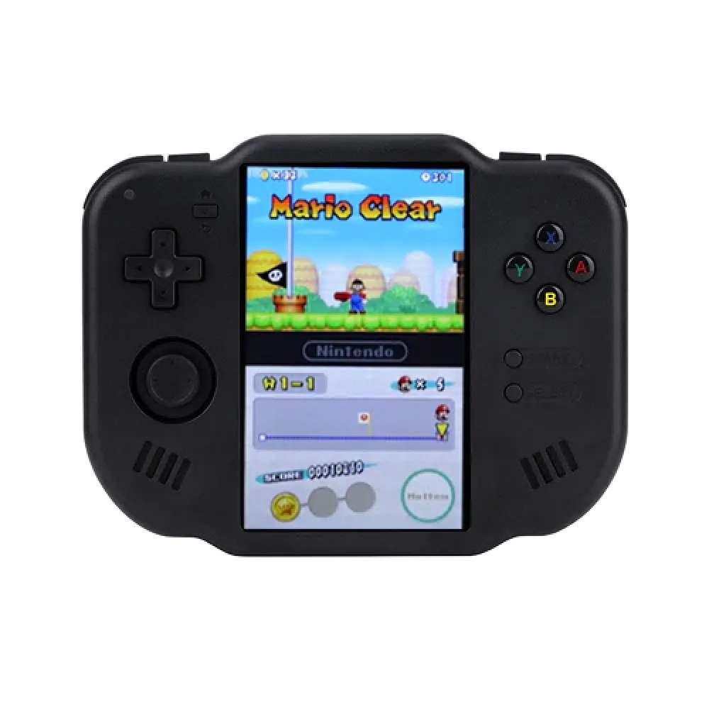 Cận cảnh máy chơi game cầm tay MagicX Zero 40 hiển thị màn hình và nút bấm, giúp trải nghiệm DS tốt hơn