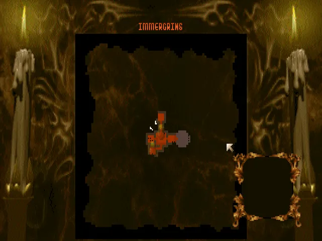 Cảnh chiến đấu giữa quái vật và anh hùng xâm lược trong Dungeon Keeper.