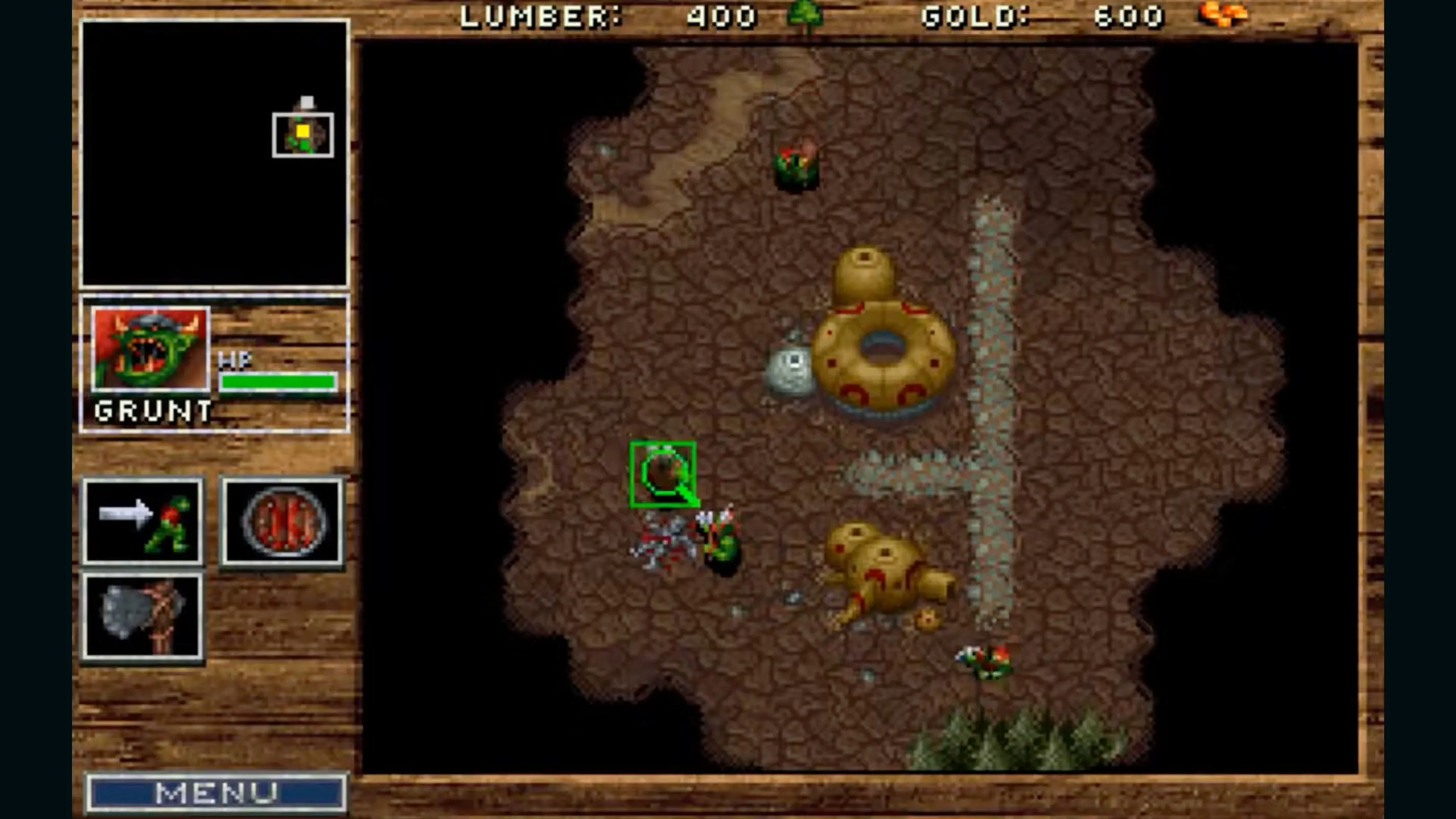 Cảnh chiến đấu trong game Warcraft Orcs &amp; Humans