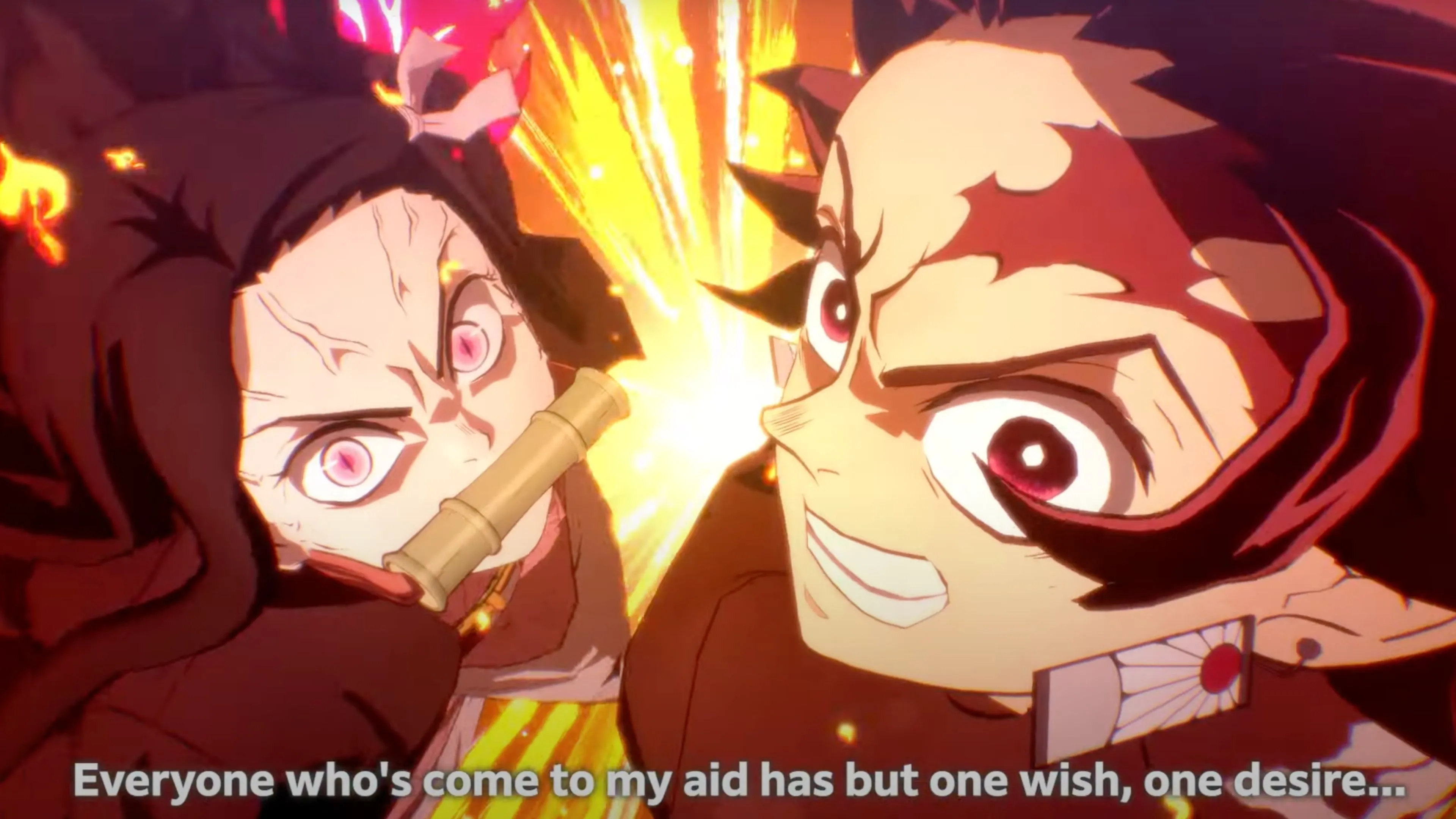 Cảnh hành động tốc độ cao trong Demon Slayer: Kimetsu no Yaiba 2, minh họa gameplay nhanh nhạy.
