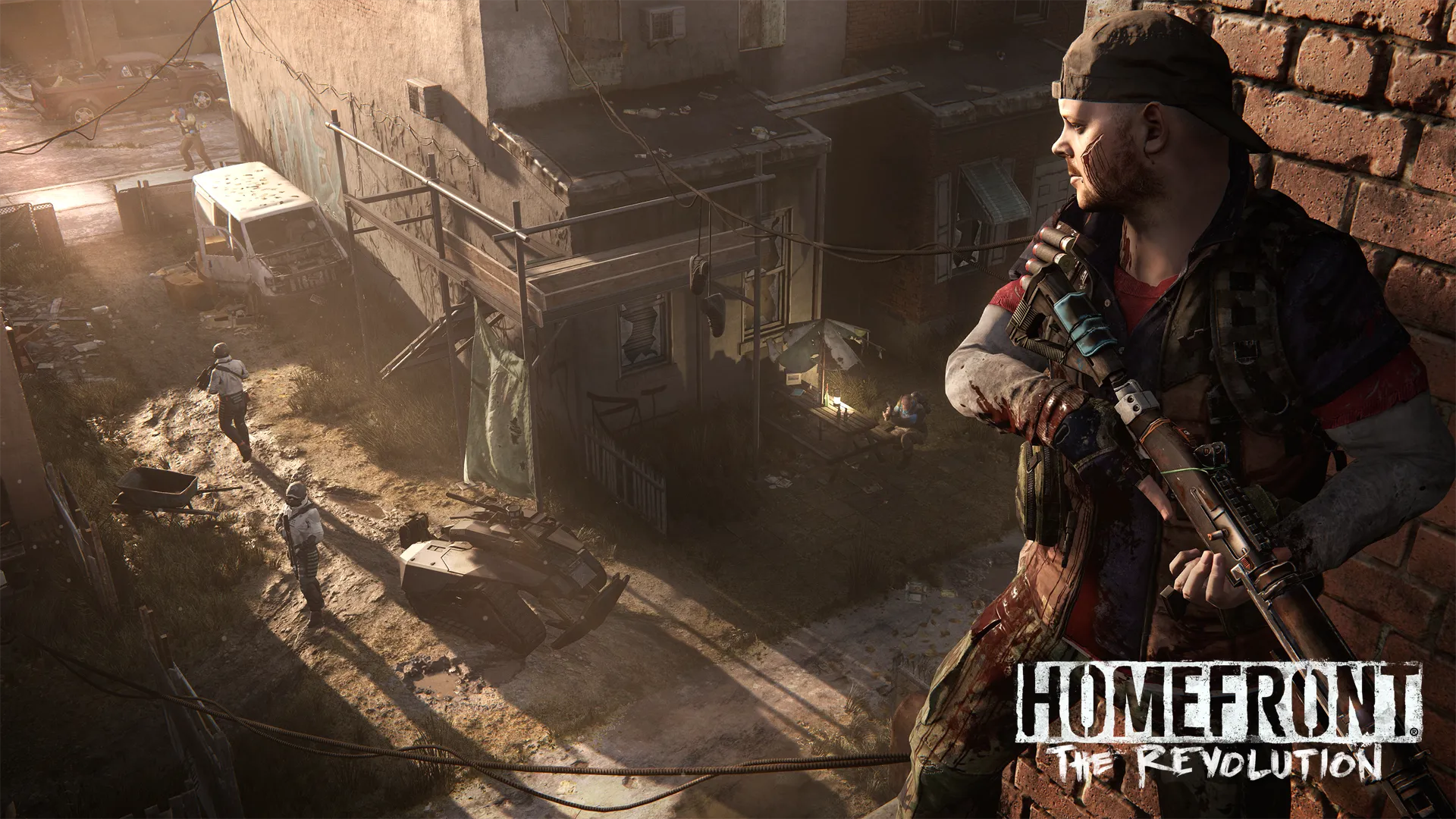 Chiến binh nổi dậy trong Homefront: The Revolution đang kiểm soát tình hình.