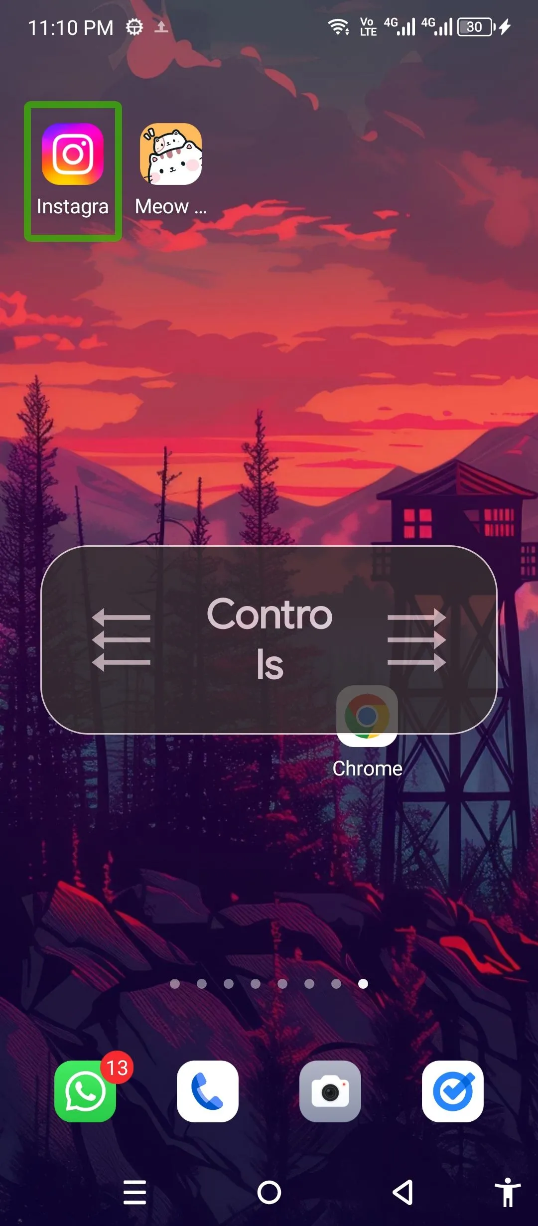 Chuyển sang chế độ &quot;Controls&quot; trong TalkBack để mở Chrome trên Android