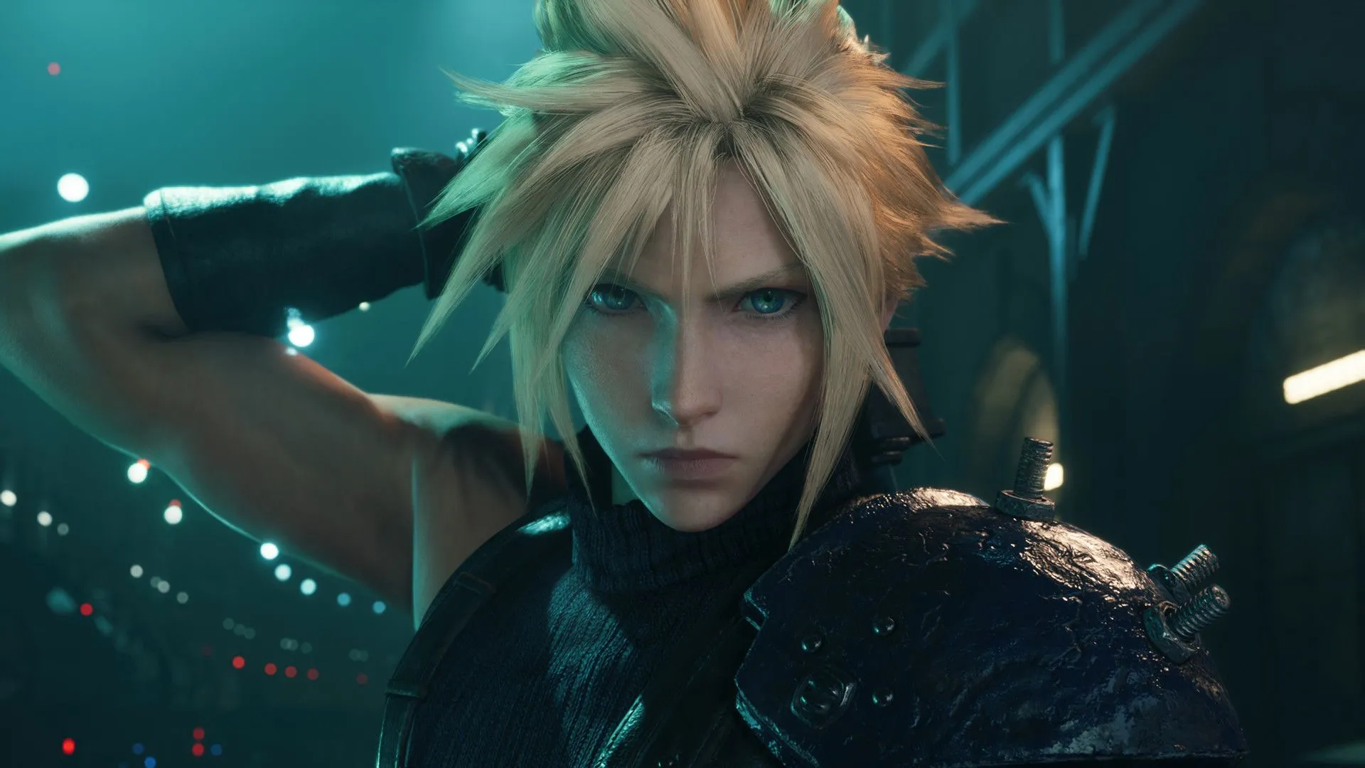 Cloud Strife với thanh kiếm Buster Sword nổi tiếng trong Final Fantasy VII Remake Intergrade.