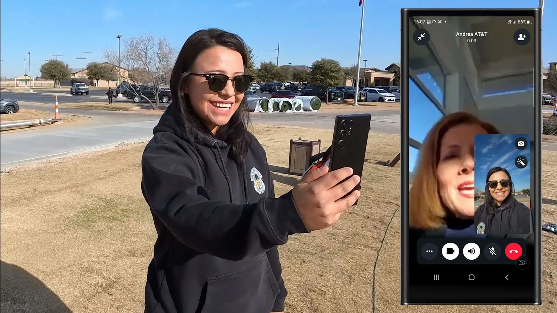 Cuộc gọi video thành công qua vệ tinh AST SpaceMobile của AT&T, mở ra kỷ nguyên kết nối di động mới.