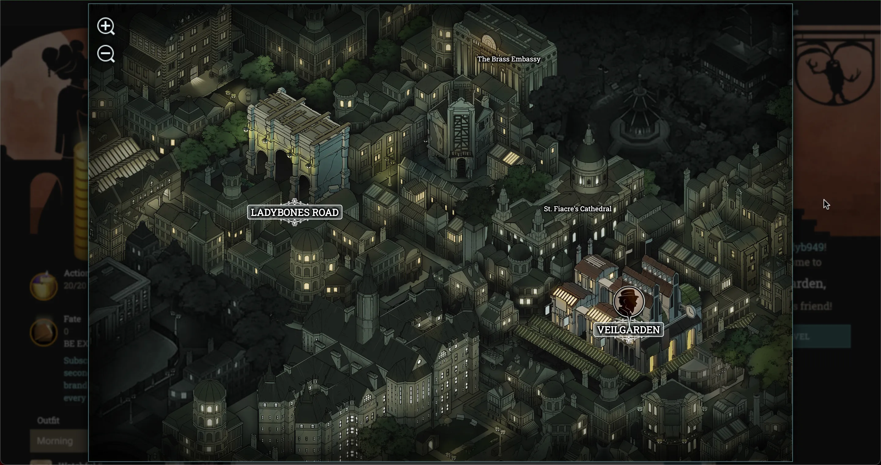 Fallen London - Game phiêu lưu văn bản bối cảnh London Victoria