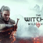 Geralt of Rivia chiến đấu trong hình ảnh quảng bá game The Witcher 3 Wild Hunt với bối cảnh hùng vĩ.