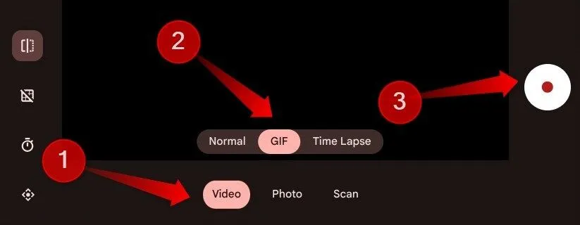 Ghi lại ảnh GIF bằng ứng dụng Camera trên Chromebook để dùng làm ảnh đại diện.