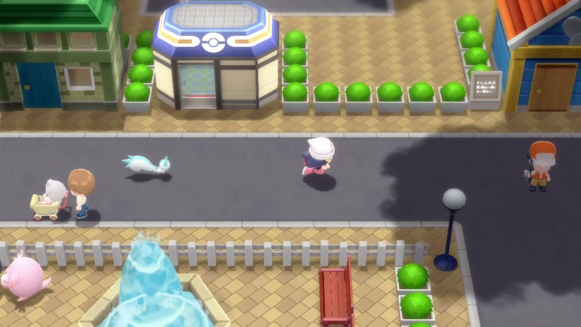 Giao diện game Pokémon Brilliant Diamond và Shining Pearl, các bản remake đã gây thất vọng cho nhiều game thủ.