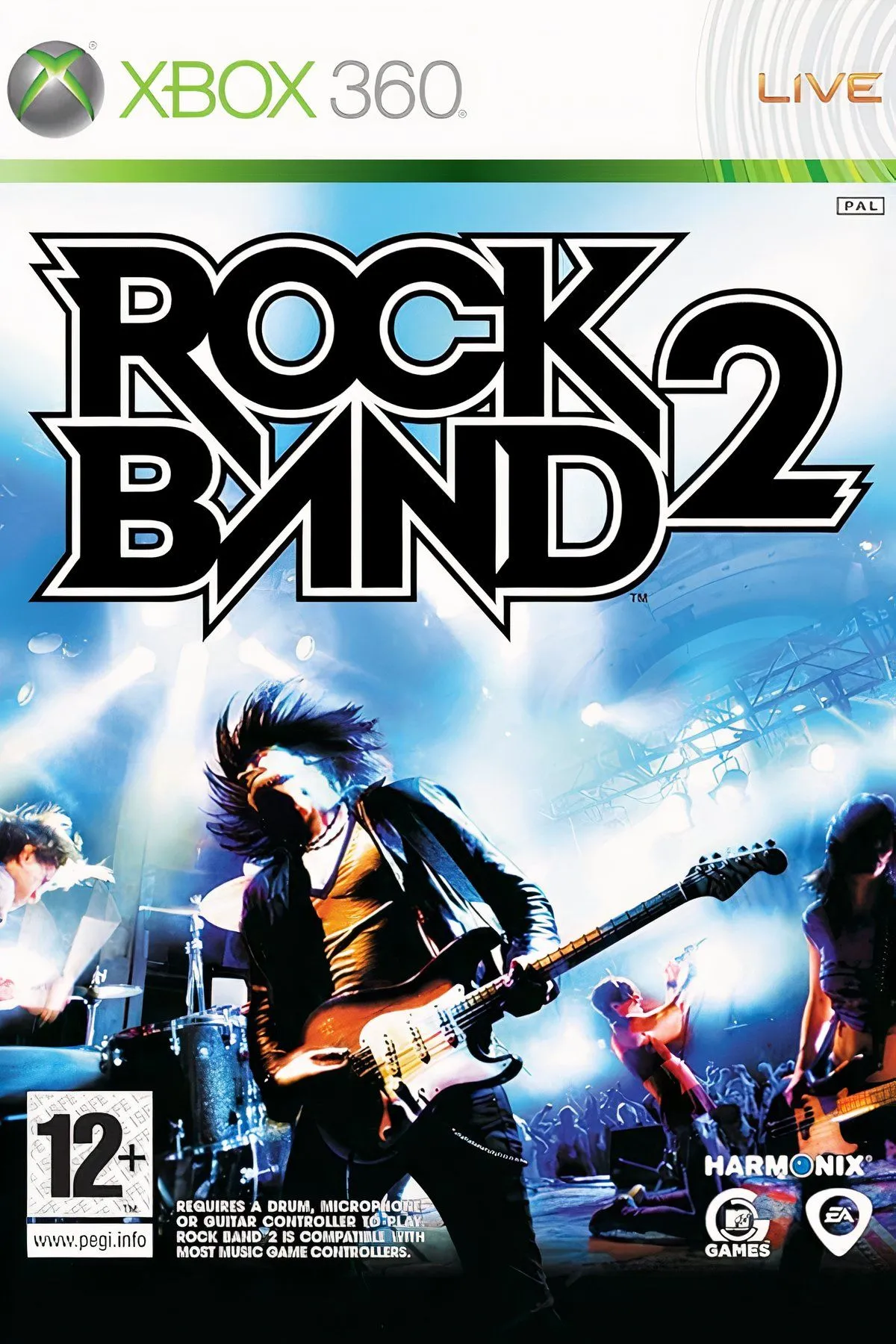 Giao diện lựa chọn bài hát trong Rock Band 2, hiển thị danh sách các ca khúc có sẵn để chơi.