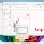 Giao diện Microsoft Copilot Vision đang hỗ trợ tạo PowerPoint với tính năng chia sẻ màn hình