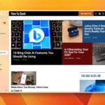 Giao diện người dùng độc đáo của trình duyệt Arc với thanh sidebar tích hợp và các công cụ quản lý tab