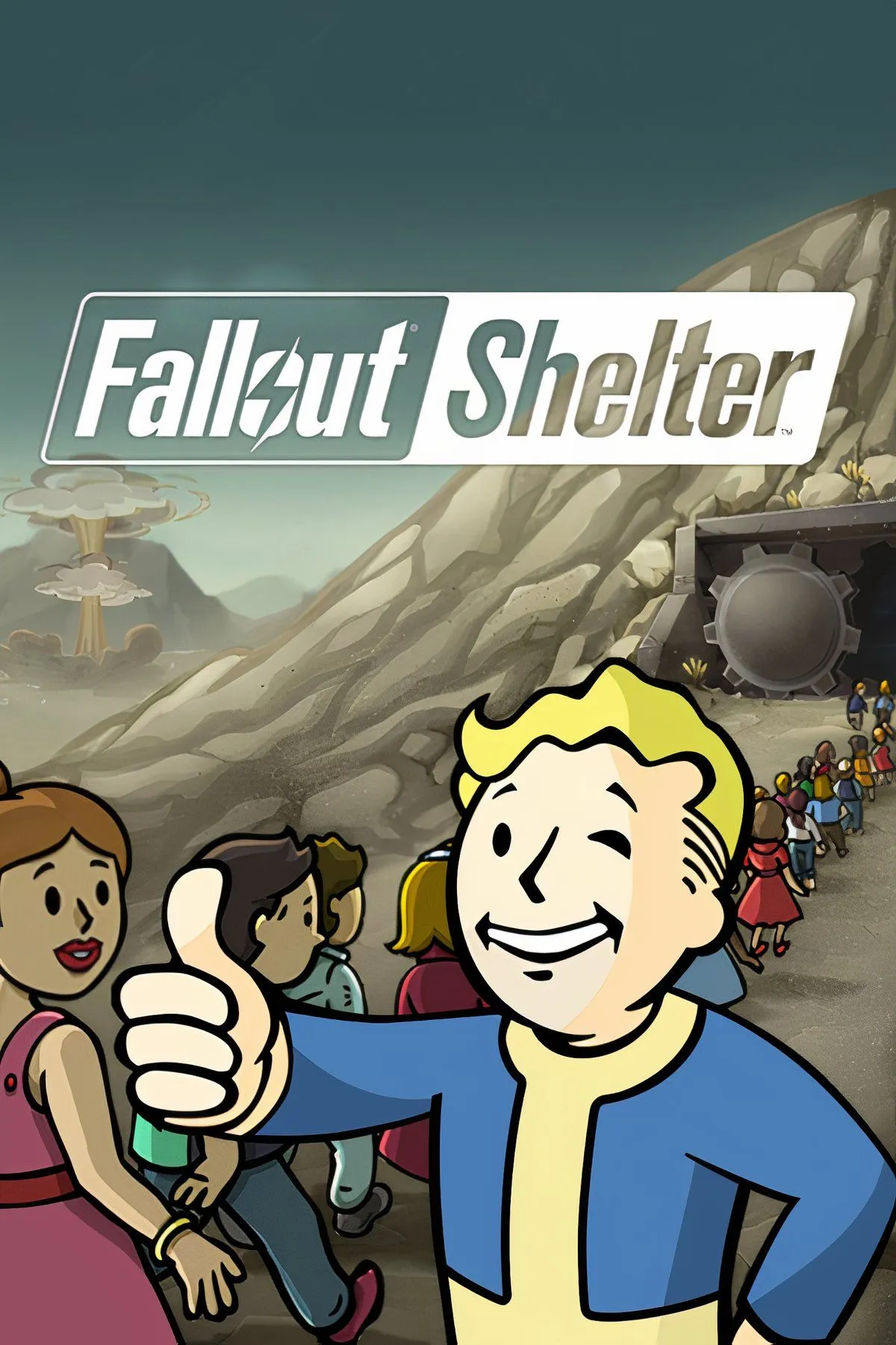 Giao diện quản lý Vault trong Fallout Shelter, hiển thị các phòng ốc và nhân vật Dân cư Hầm trú ẩn