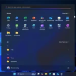 Giao diện Start Menu Windows 11 mới với danh sách ứng dụng đầy đủ có thể cuộn