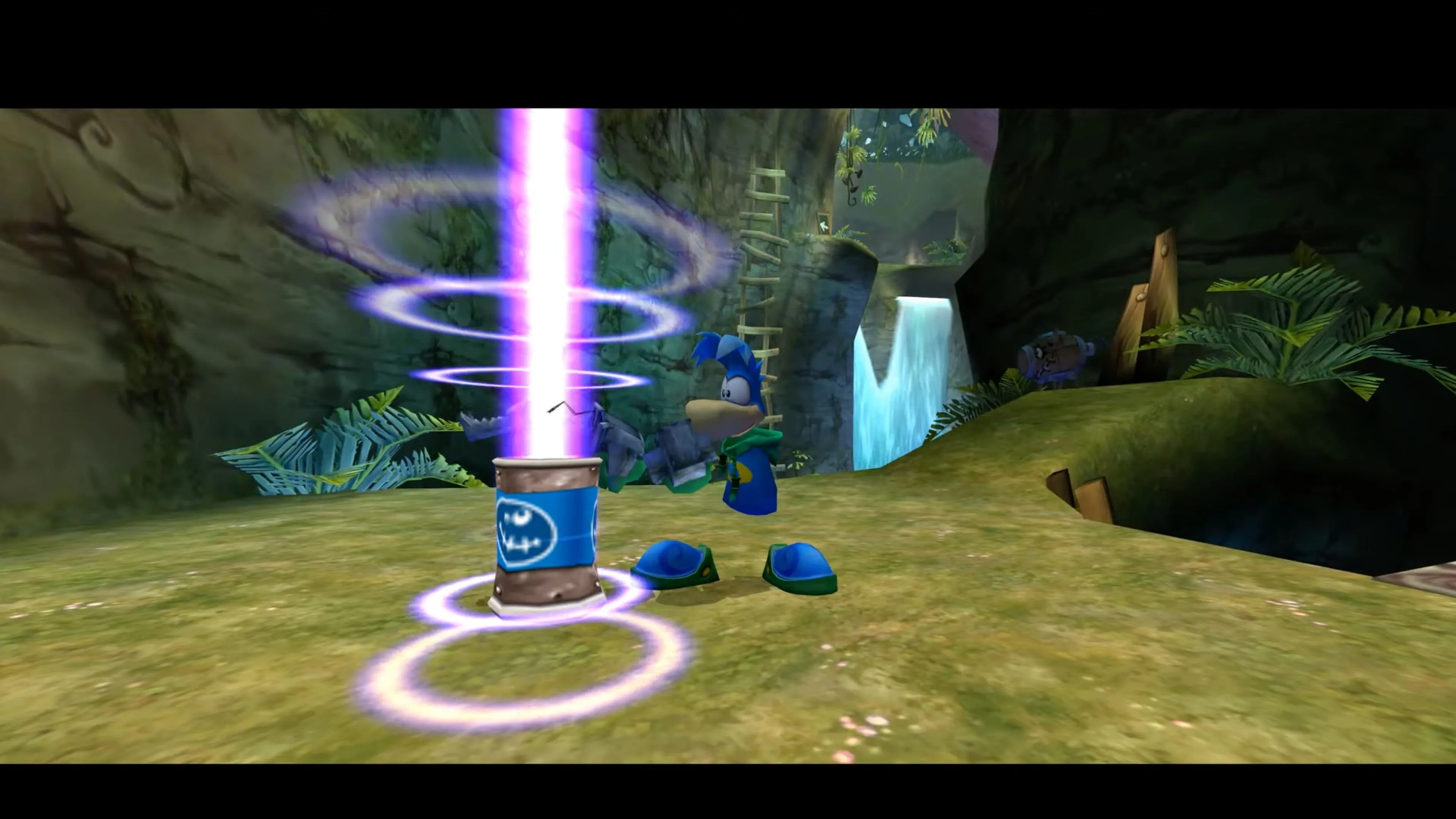 Globox và Rayman trong một đoạn hội thoại hài hước trong Rayman 3.