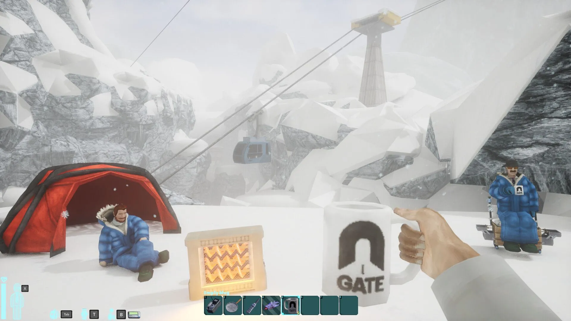 Hành lang bên trong cơ sở GATE của Abiotic Factor, gợi nhớ không khí quen thuộc từ tựa game Half-Life.
