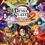 Hình ảnh bìa của Demon Slayer -Kimetsu no Yaiba- The Hinokami Chronicles 2, thể hiện các nhân vật chính trong phong cách anime hành động.