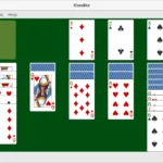 Hình ảnh chính thức của Aisleriot đang chạy biến thể Klondike của Solitaire trên Linux
