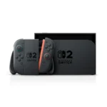 Hình ảnh máy chơi game Nintendo Switch 2 với màn hình hiển thị sống động