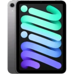 Hình ảnh máy tính bảng Apple iPad Mini (A17 Pro) màu tím trên nền trắng, nổi bật với thiết kế nhỏ gọn và màn hình Liquid Retina.