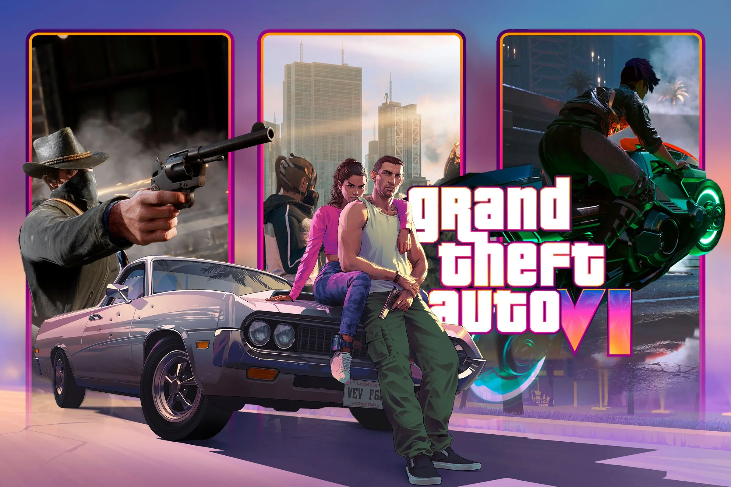 Hình ảnh quảng bá game GTA VI cùng các tựa game khác, minh họa cho việc đặt trước game để nhận quyền truy cập sớm.