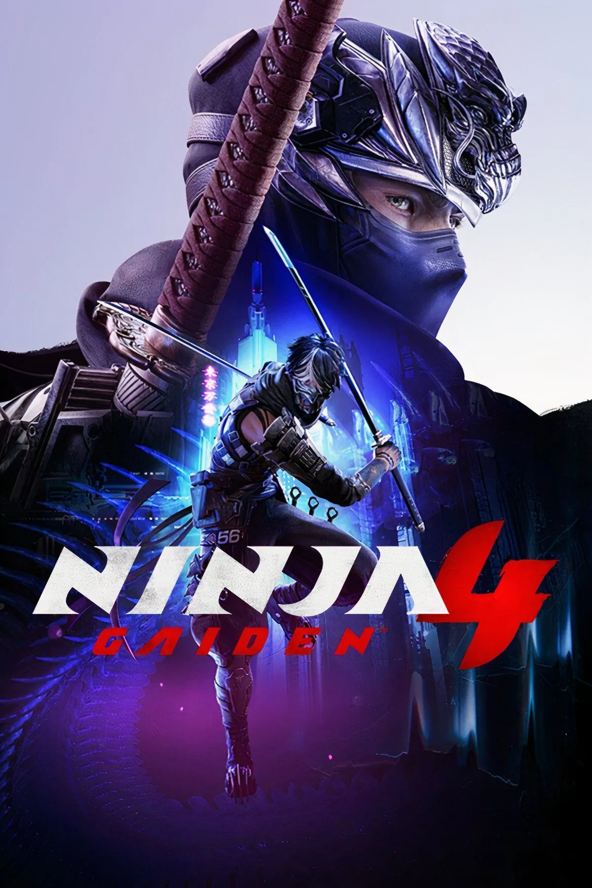 Hình ảnh quảng cáo Ninja Gaiden 4, với nhân vật chính Ryu Hayabusa trong tư thế chiến đấu.