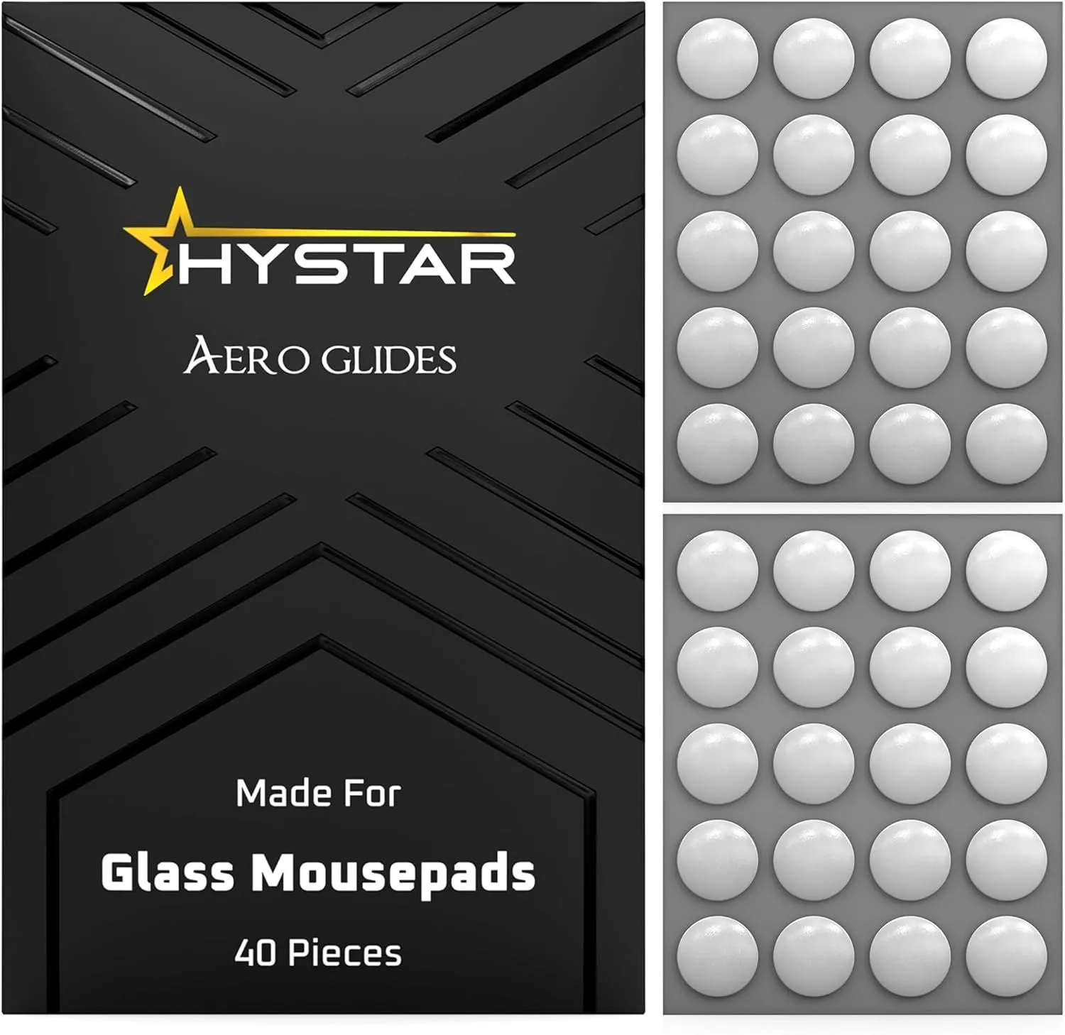 Hình ảnh sản phẩm Hystar Aero Glides, miếng feet chuột hình chấm tròn.