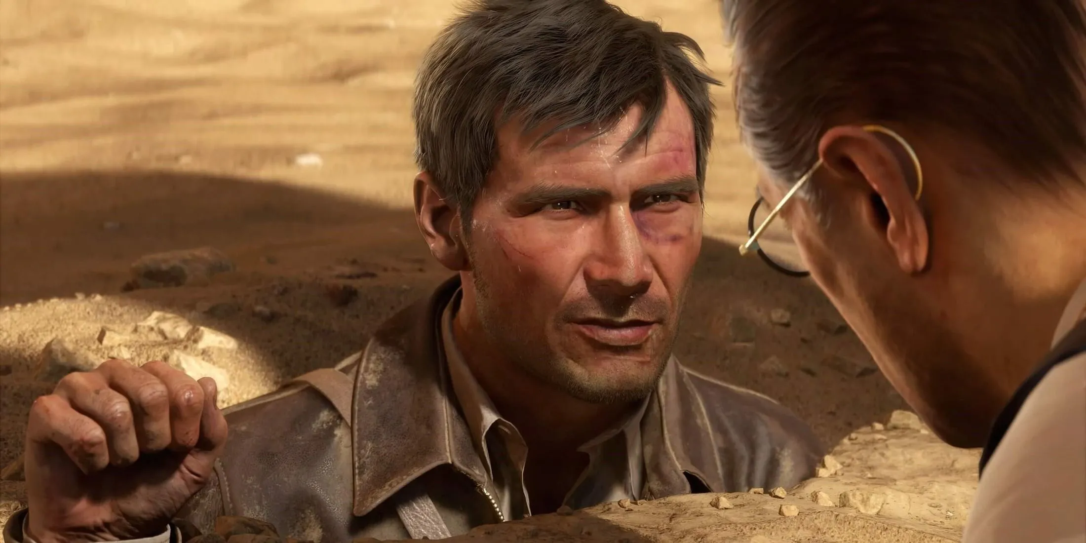 Hình ảnh trong game Indiana Jones and the Great Circle, biểu tượng cho chất lượng game chuyển thể hiện nay