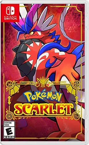 Hộp game Pokémon Scarlet và Violet cho Nintendo Switch, thể hiện sự tiếp nối của thương hiệu Pokémon.