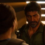 Joel đang trò chuyện với Ellie trong The Last of Us Part II