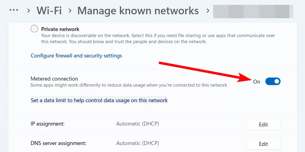 Kích hoạt chế độ kết nối có đồng hồ đo (Metered Connection) để kiểm soát dữ liệu trên Windows 11