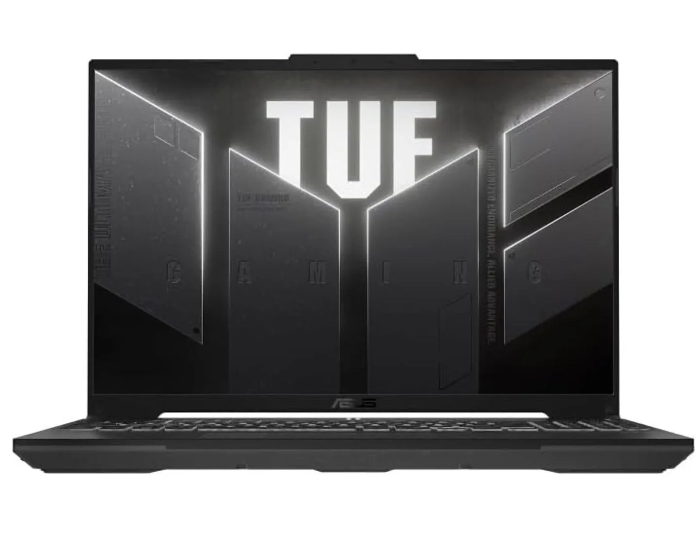 Laptop gaming ASUS TUF Gaming A16 màu đen hiển thị màn hình chơi game