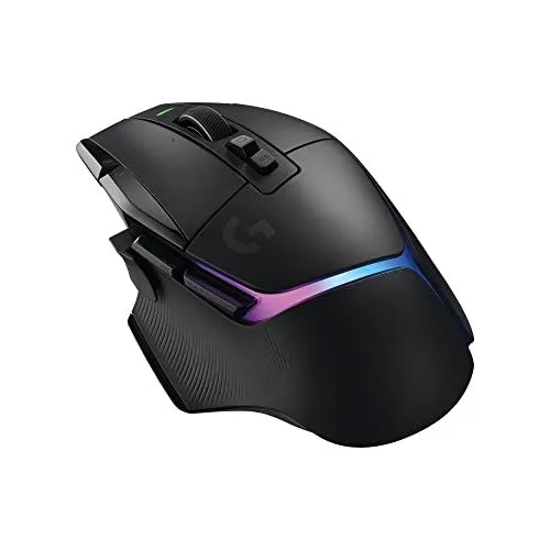 Logitech G502 X Plus Lightspeed, chuột gaming không dây màu đen.