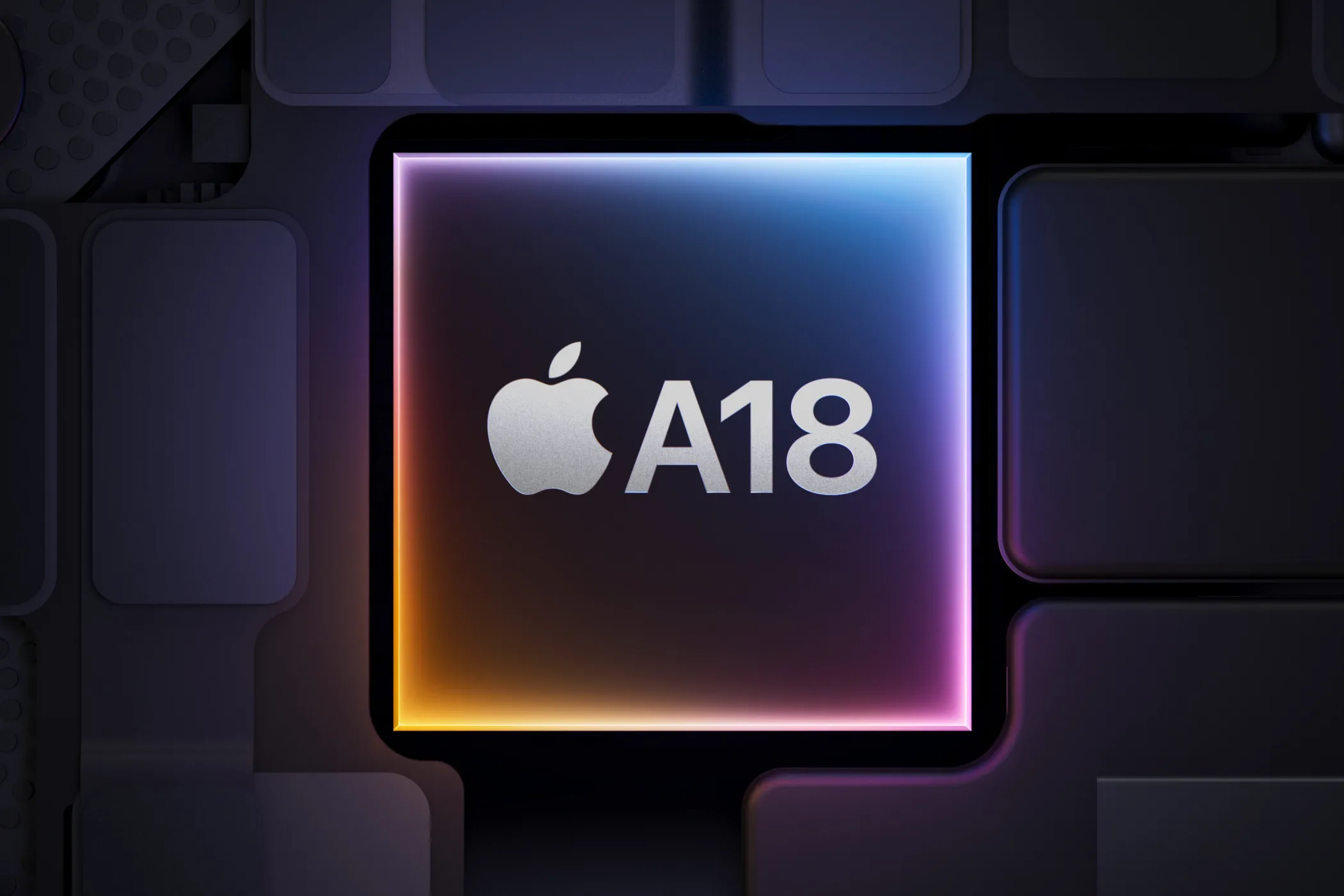Logo chip Apple A18 Bionic, biểu tượng của hiệu năng xử lý cao