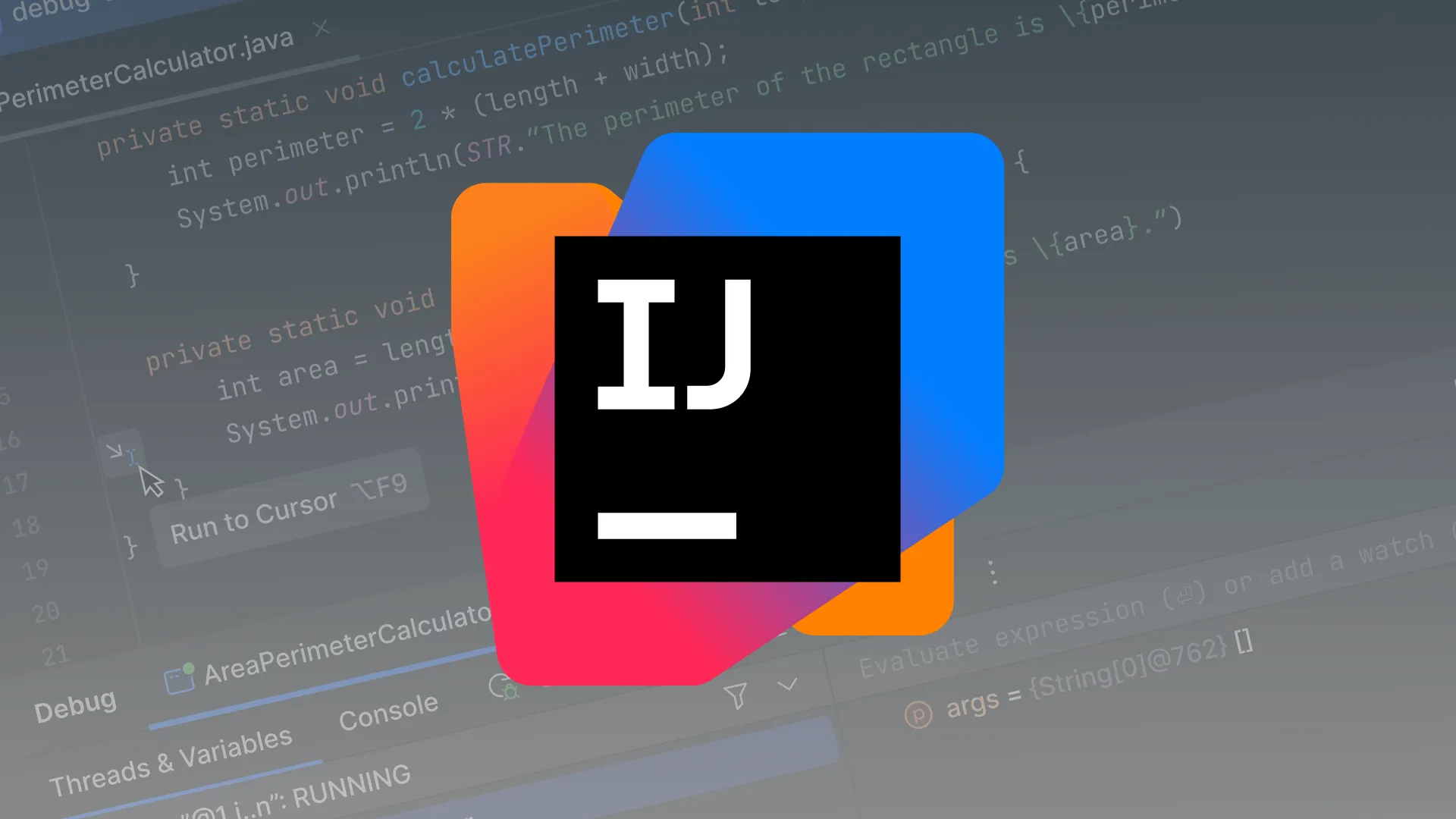 Logo IntelliJ với hai phần màu xanh và cam lồng vào nhau, tượng trưng cho sự hợp nhất giữa các phiên bản IDE.