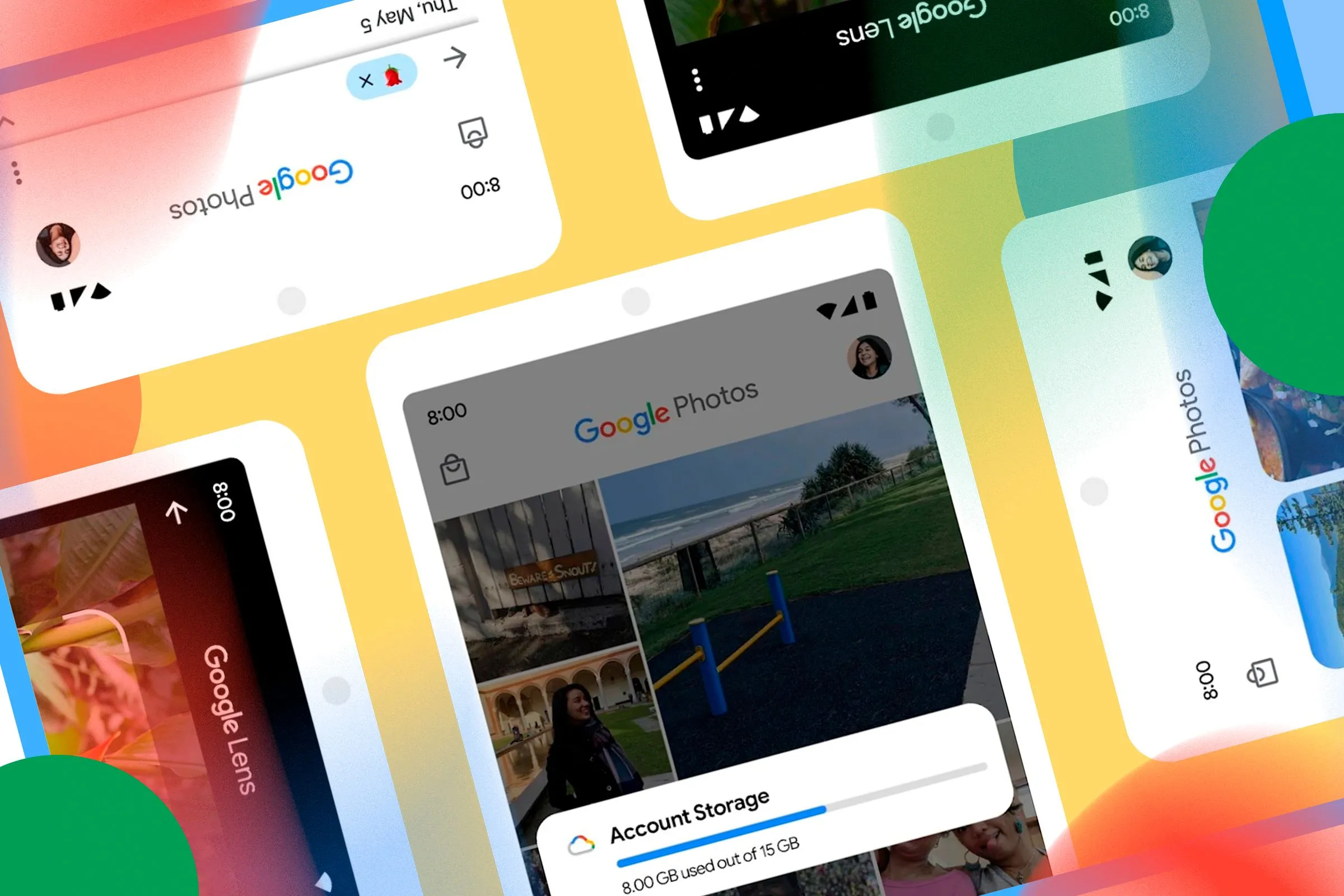 Màn hình điện thoại hiển thị ứng dụng Google Photos