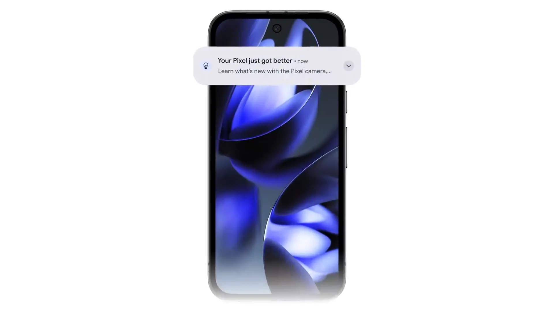 Màn hình pOLED 6.3 inch của Google Pixel 9a với thiết kế đục lỗ và viền mỏng hơn.