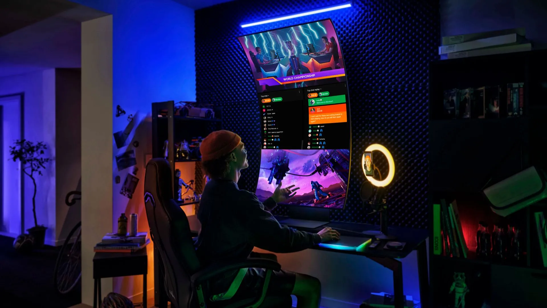 Màn hình Samsung Odyssey Ark 55 inch 4K UHD cong chuyên game